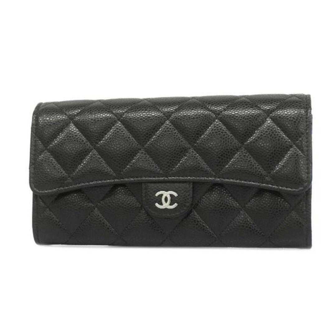 CHANEL - 【4hc3812】シャネル 長財布/マトラッセ/キャビアスキン CHANEL - 【4hc3812】シャネル 長財布/マトラッセ/キャビアスキン