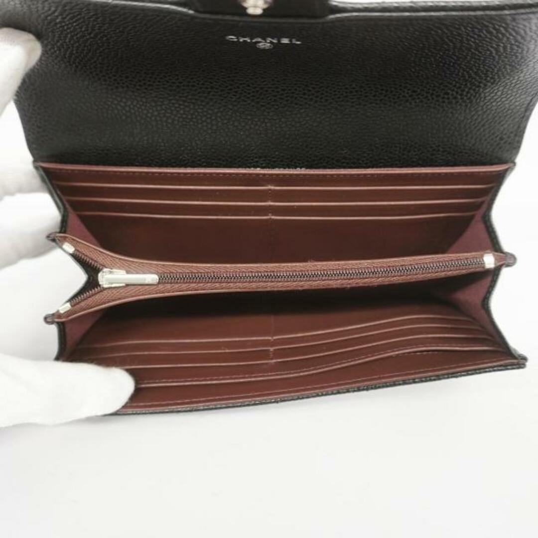 CHANEL - 【4hc3812】シャネル 長財布/マトラッセ/キャビアスキン CHANEL - 【4hc3812】シャネル 長財布/マトラッセ/キャビアスキン