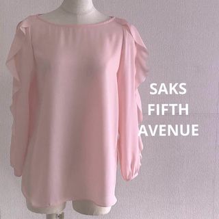 美品 SAKS FIFTH AVENUE ブラウス M-Ｌ(シャツ/ブラウス(長袖/七分))