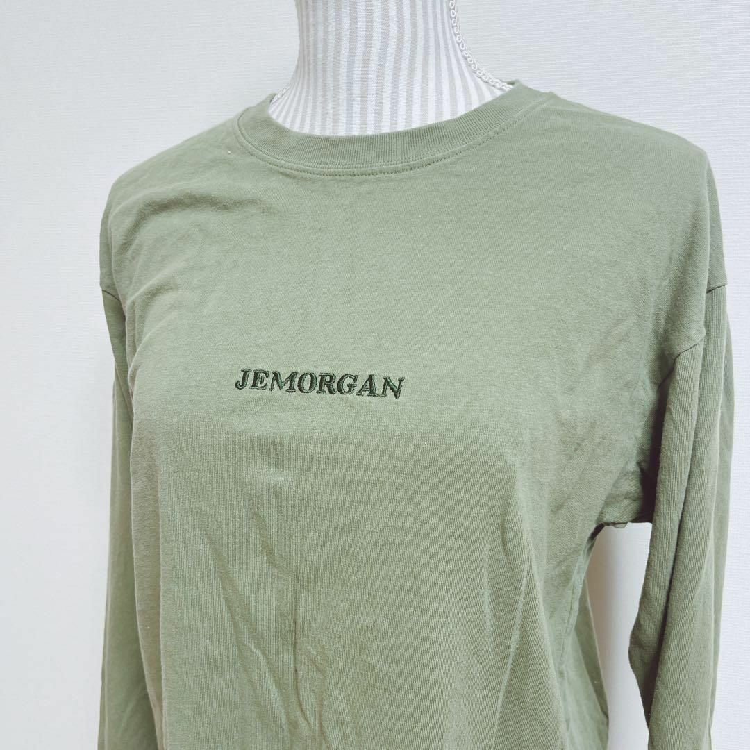 J.E MORGAN(ジェーイーモーガン)のジェーイーモーガン　長袖カットソー　刺繍ロゴ入り【L】シンプル　ラフ　カーキ メンズのトップス(Tシャツ/カットソー(七分/長袖))の商品写真