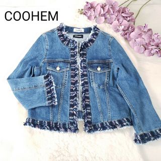 COOHEM - 美品COOHEN デニムノーカラージャケット 2サイズ