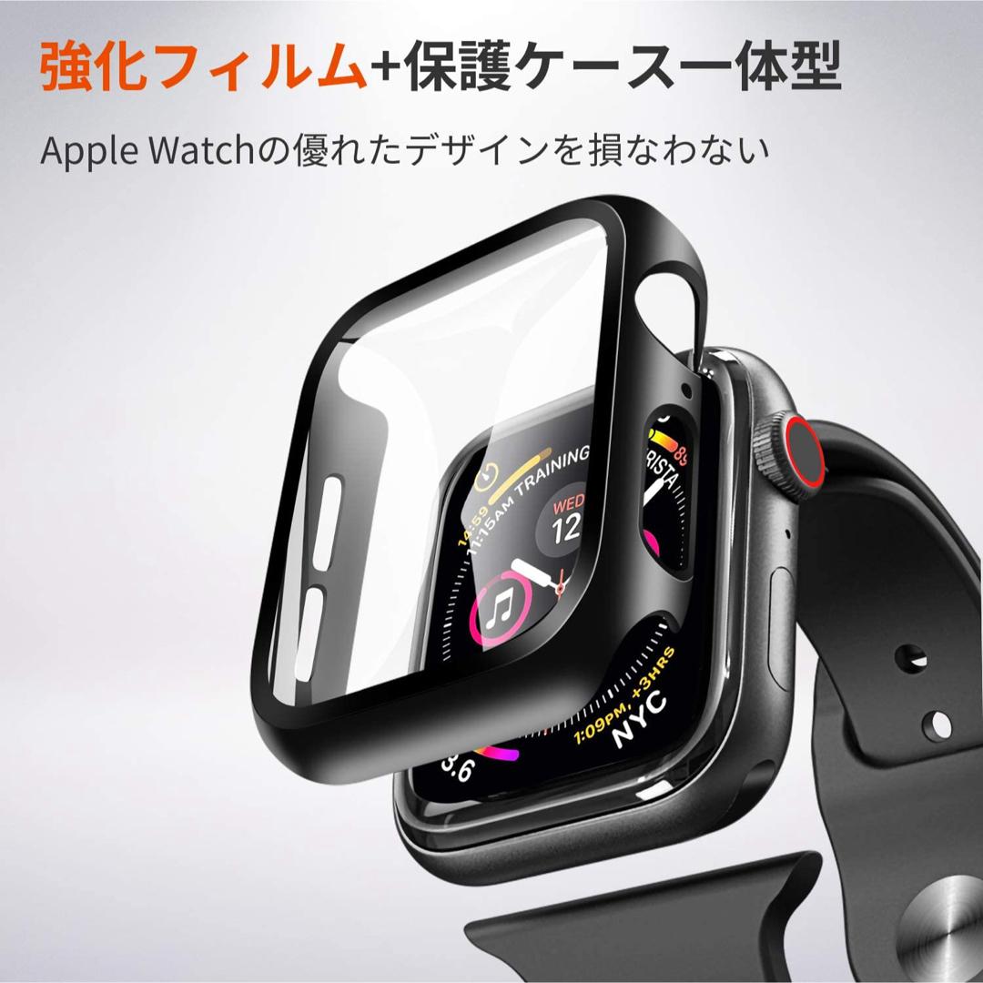 Apple Watch用ケース 45mm ガラスフィルム一体型 メンズの時計(その他)の商品写真