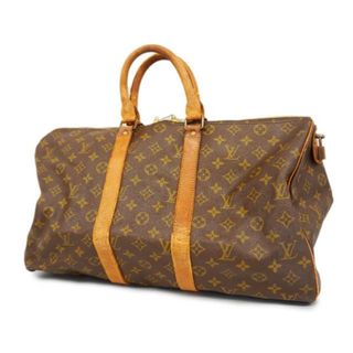 ルイヴィトン(LOUIS VUITTON)の【4hc3843】ルイヴィトン ボストンバッグ/モノグラム/キーポル45/M41428/ブラウン【中古】メンズ/レディース/ユニセックス(ボストンバッグ)