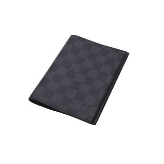 ルイヴィトン(LOUIS VUITTON)のLOUIS VUITTON ルイ ヴィトン ダミエ グラフィット クヴェルテュール カルネPM 手帳カバー N63141 ブラック 美品 中古 62491(手帳)