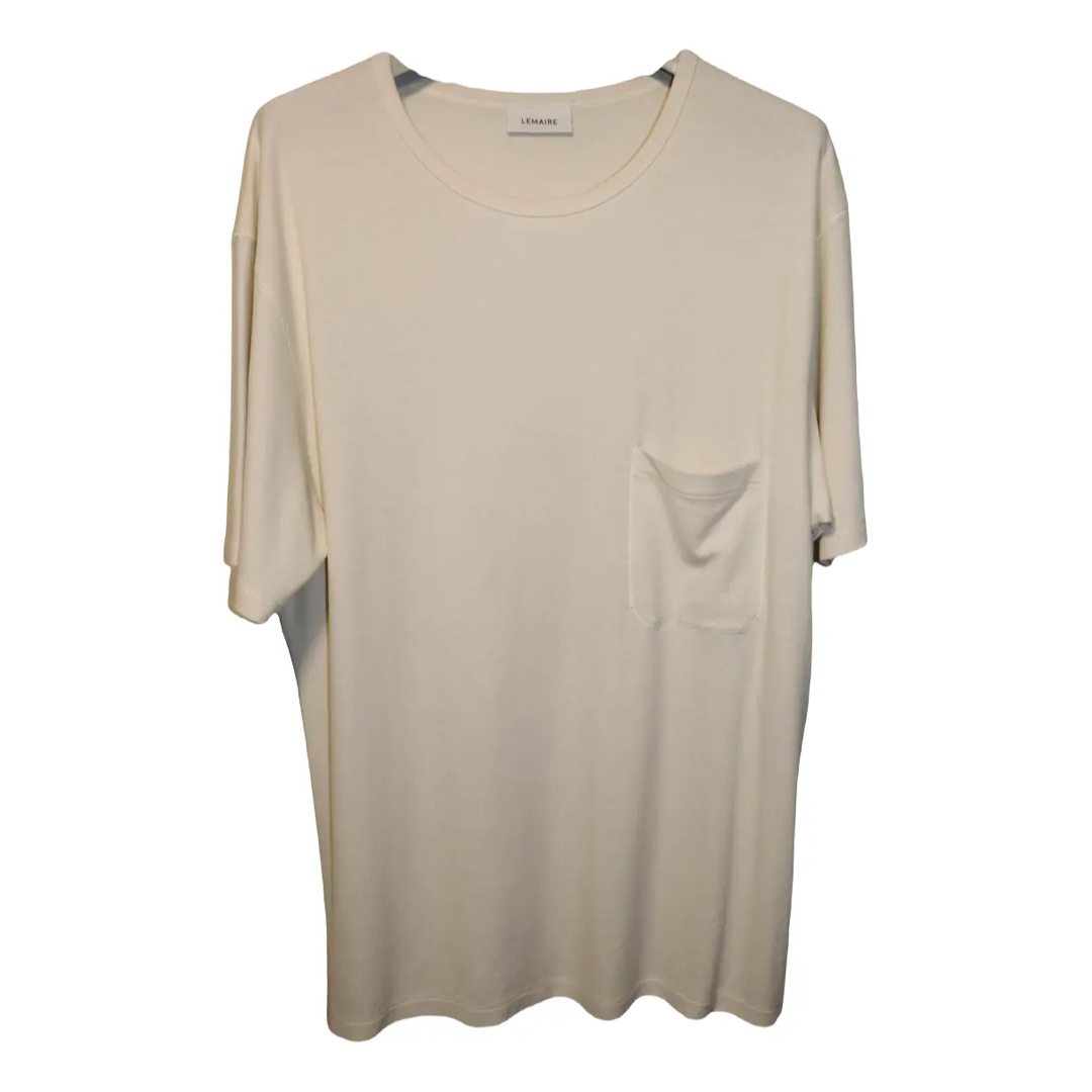 LEMAIRE(ルメール)の【Lemaire】Crepe Jersey T-Shirt BONE メンズのトップス(Tシャツ/カットソー(半袖/袖なし))の商品写真