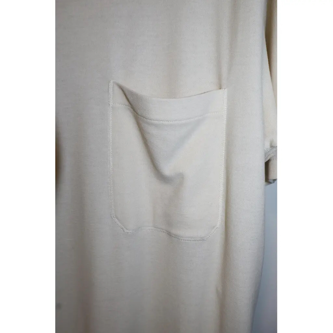 LEMAIRE(ルメール)の【Lemaire】Crepe Jersey T-Shirt BONE メンズのトップス(Tシャツ/カットソー(半袖/袖なし))の商品写真