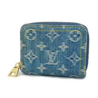 ルイヴィトン(LOUIS VUITTON)の【4hc3488】ルイヴィトン コインケース/モノグラム・デニム/ジッピーコインパース/M82957/ブルー【中古】メンズ/レディース/ユニセックス(コインケース)