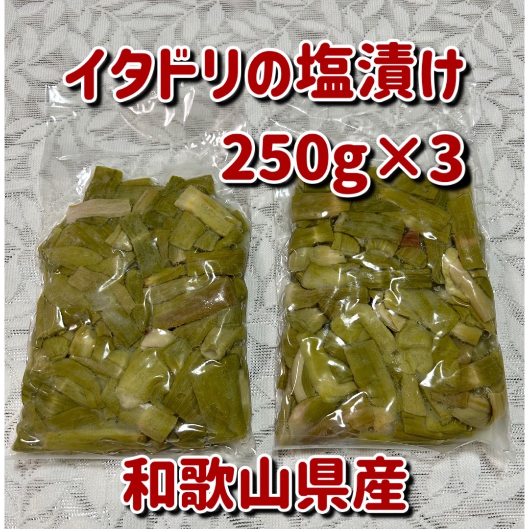 イタドリの塩漬け 250g×3 食品/飲料/酒の食品(野菜)の商品写真