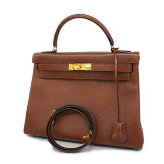 Hermes - 【4hc3491】エルメス ツーウェイバッグ/ケリー32/〇Y刻印/アルデンヌ/マロンフォンセ/ゴールド金具 【中古】 レディース