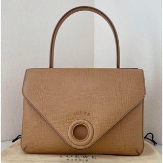 ロエベ(LOEWE)の【レア 美品】ロエベ ヘリテージ ハンドバッグ サークルロゴ レザー フラップ(ハンドバッグ)