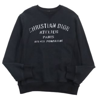 【ドンドン見直し】良品●DIOR ディオール オム 20AW 043J655A0531 ATELIER アトリエ スウェット ブラック S イタリア製 正規品 メンズ