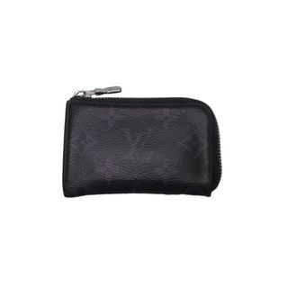 ルイヴィトン(LOUIS VUITTON)のLOUIS VUITTON ルイ ヴィトン モノグラムエクリプス ポルトモネジュール コインケース PVC ブラック M63536 良品 中古 62495(コインケース/小銭入れ)