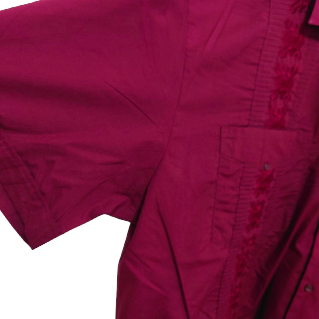 VINTAGE(ヴィンテージ)の【OMEGA fashion】刺繍入りキューバシャツ S-468 メンズのトップス(シャツ)の商品写真