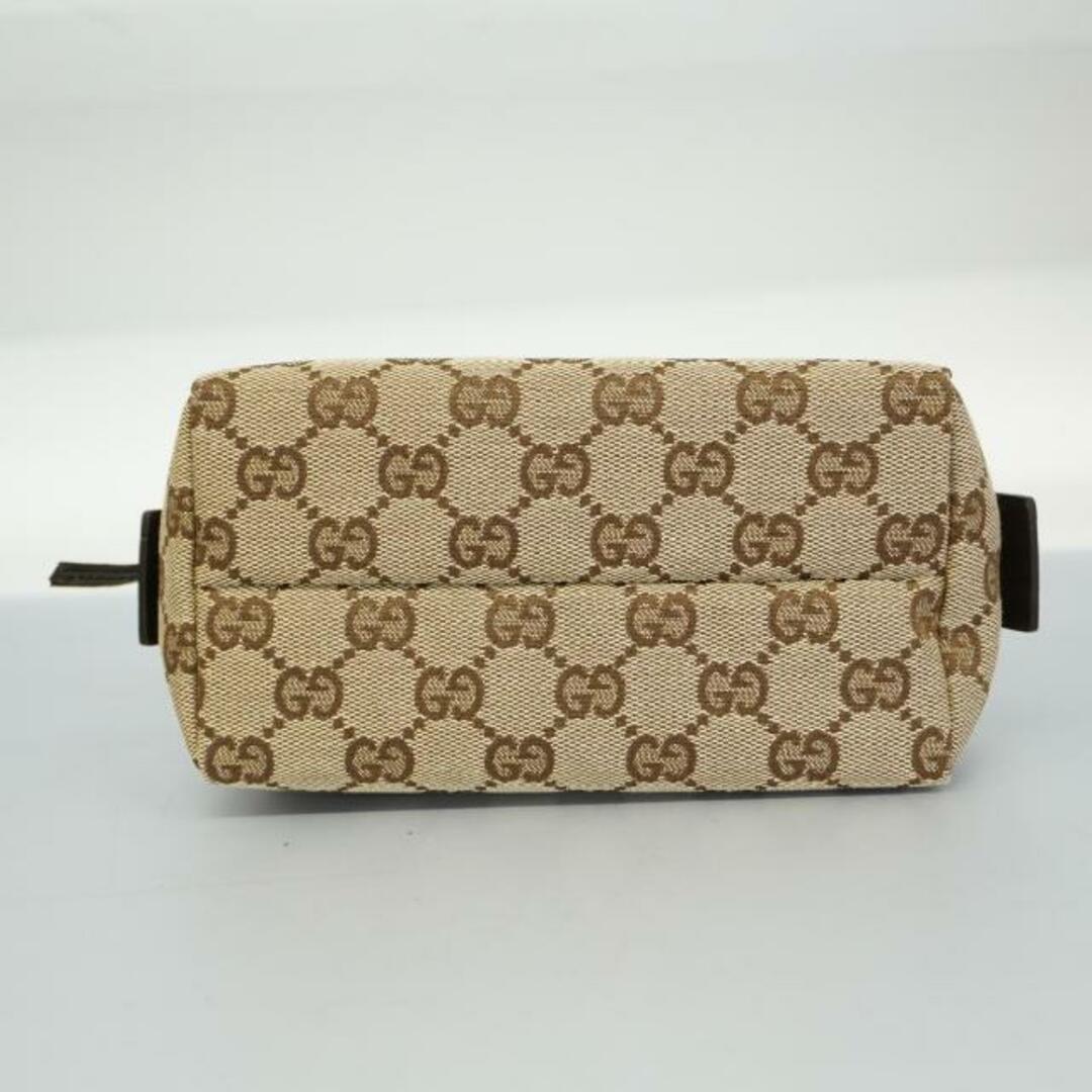 Gucci(グッチ)の【4hc3525】グッチ ポーチ/GGキャンバス/29595/キャンバス/ブラウン 【中古】 レディース レディースのファッション小物(ポーチ)の商品写真