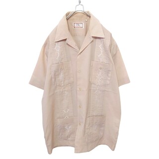 ヴィンテージ(VINTAGE)の【Vintage】刺繍入りキューバシャツ S-466(シャツ)