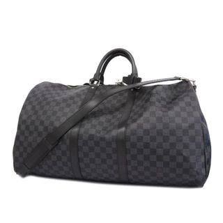 ルイヴィトン(LOUIS VUITTON)の★SALE 【4hc3714】ルイヴィトン ボストンバッグ/ダミエ・グラフィット/キーポルバンドリエール55/N41413/ブラック【中古】メンズ/レディース/ユニセックス(ボストンバッグ)