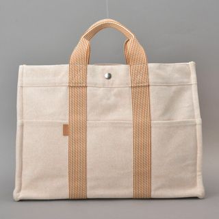 エルメス(Hermes)の美品◇HERMES エルメス ニューフールトゥMM トートバッグ オレンジ(トートバッグ)