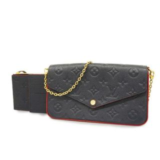 ルイヴィトン(LOUIS VUITTON)の【4hc3661】ルイヴィトン ショルダーウォレット/モノグラム・アンプラント/ポシェットフェリシー/M64099/マリーヌルージュ【中古】レディース(財布)