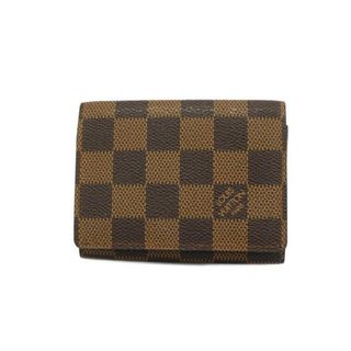 ルイヴィトン(LOUIS VUITTON)の【4hc3730】ルイヴィトン 名刺入れ/ダミエ/アンヴェロップカルトドゥヴィジット/N62920/エベヌ【中古】メンズ/レディース/ユニセックス(名刺入れ/定期入れ)