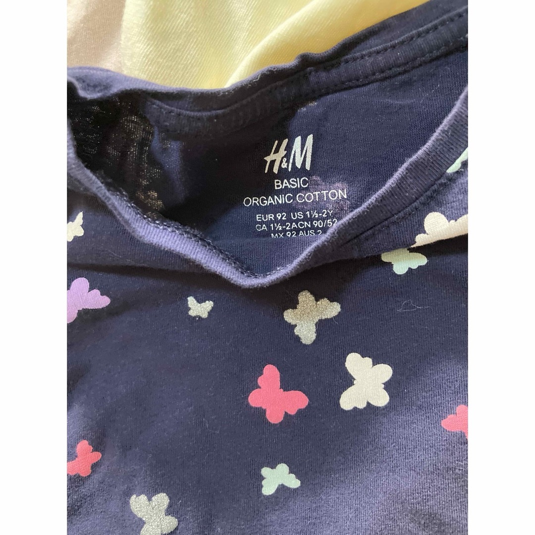 UNIQLO(ユニクロ)のユニクロ　H&M Tシャツ　3枚セット キッズ/ベビー/マタニティのキッズ服女の子用(90cm~)(Tシャツ/カットソー)の商品写真