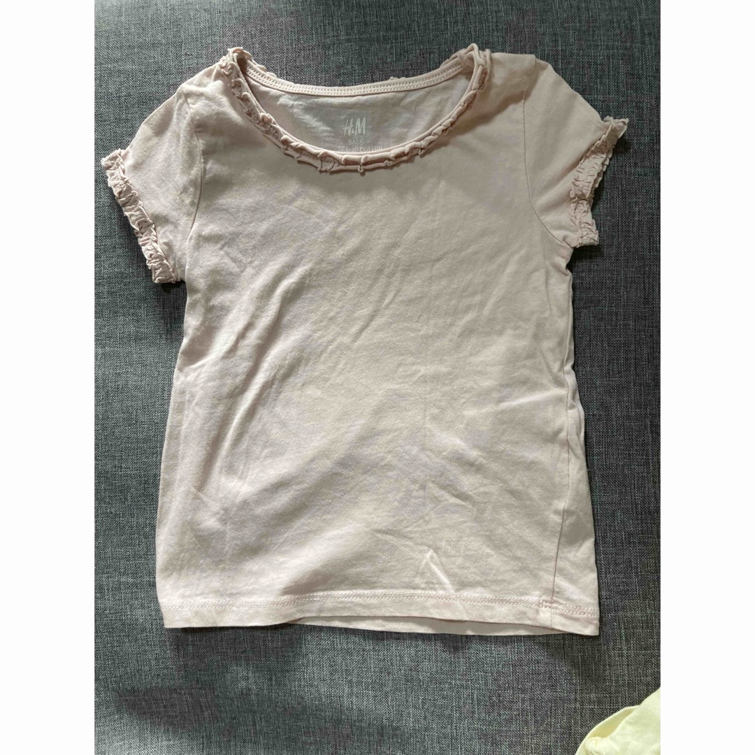 UNIQLO(ユニクロ)のユニクロ　H&M Tシャツ　3枚セット キッズ/ベビー/マタニティのキッズ服女の子用(90cm~)(Tシャツ/カットソー)の商品写真