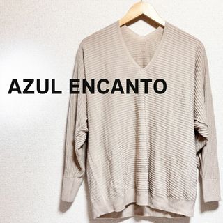 アズールエンカント(AZUL ENCANTO)のAZUL ENCANTO アズールエンンカント　セーター　ニット　ベージュ 長袖(ニット/セーター)