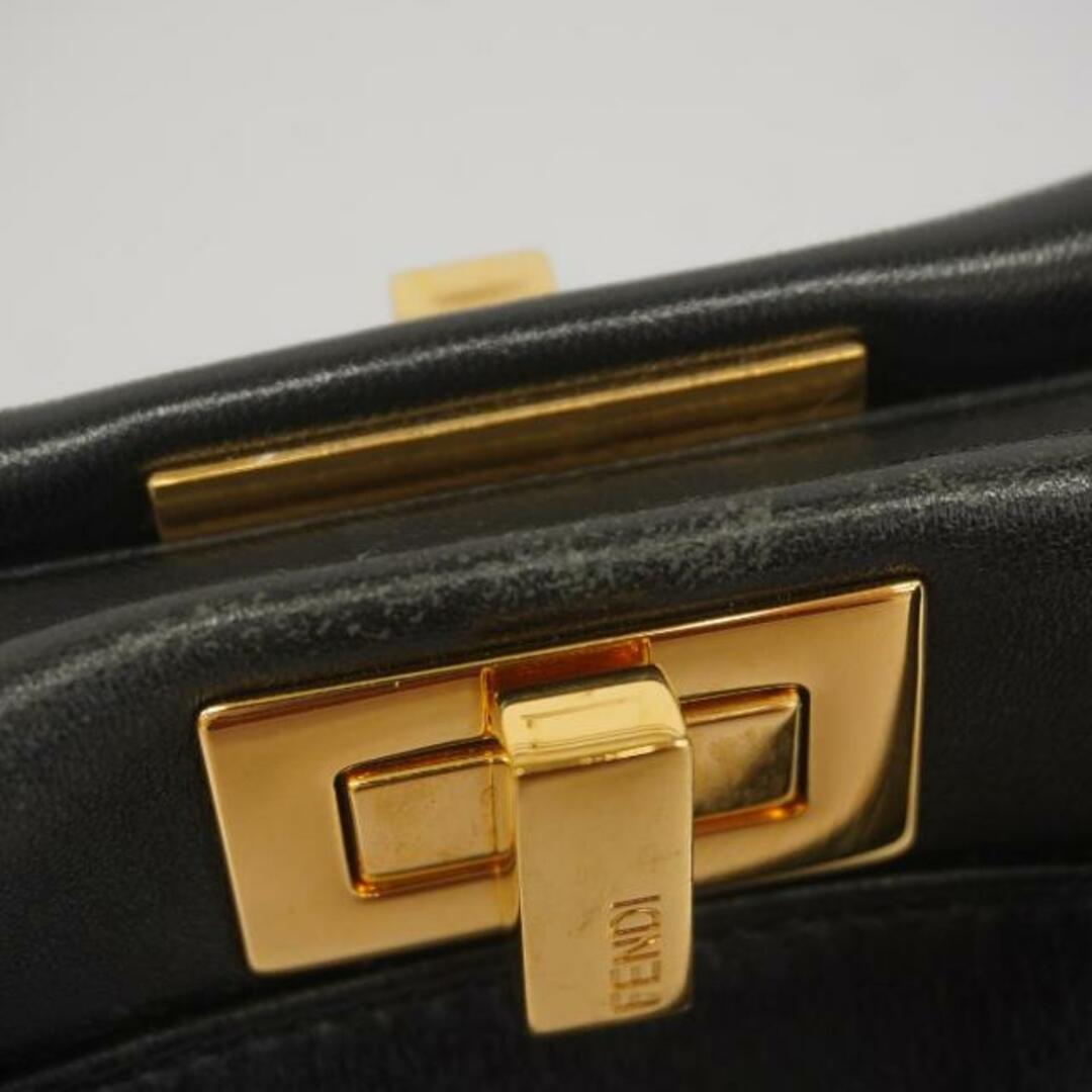 FENDI(フェンディ)の【4hc3578】フェンディ ツーウェイバッグ/ピーカブー/レザー/ブラック/ゴールド金具 【中古】 レディース レディースのバッグ(その他)の商品写真