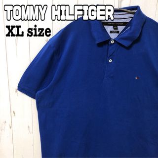 TOMMY HILFIGER - トミーヒルフィガー ポロシャツ 半袖 ビッグシルエット ワンポイントロゴ 古着