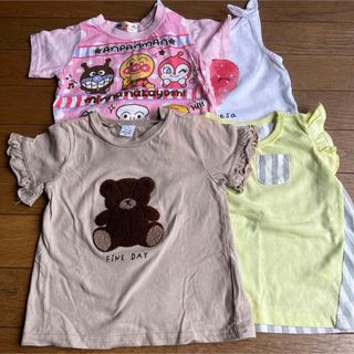 アンパンマン(アンパンマン)のbaiyaギャップ80保育園遊び着まとめ売り春夏半袖ノンスリーブタ女の子ベビー(Ｔシャツ)