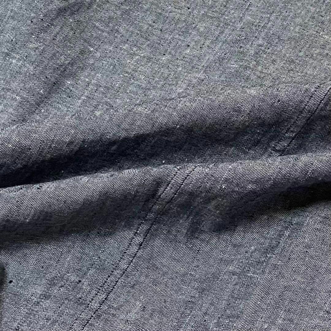UNITED ARROWS(ユナイテッドアローズ)の春夏清涼 ユナイテッドアローズ 麻・リネン ダブルジャケット ネイビー L 美品 メンズのジャケット/アウター(テーラードジャケット)の商品写真
