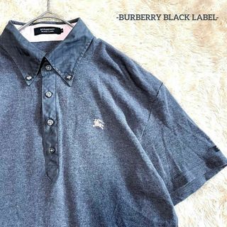 バーバリーブラックレーベル(BURBERRY BLACK LABEL)の【バーバリーブラックレーベル】ポロシャツ【ホースロゴ/ノバチェック/ボタンダウン(ポロシャツ)