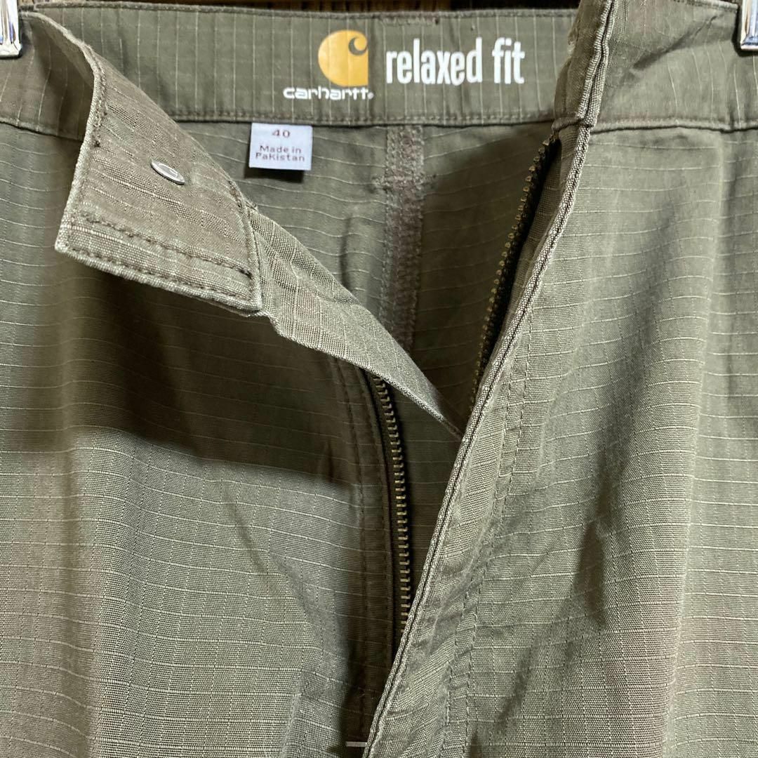 carhartt(カーハート)のカーハート メンズ ハーフ パンツ カーキ ペインターロゴ USA古着 90s メンズのパンツ(ショートパンツ)の商品写真