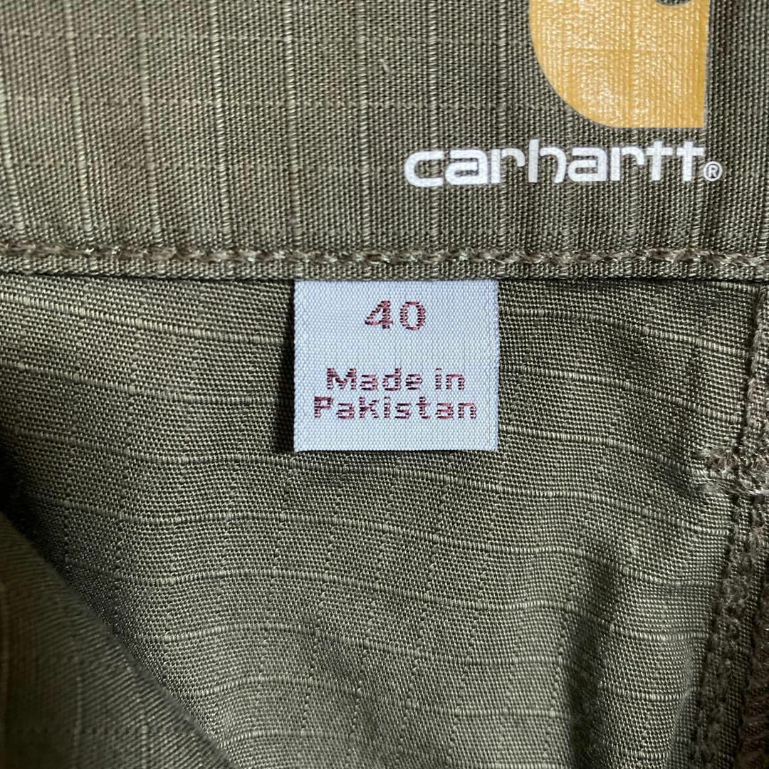 carhartt(カーハート)のカーハート メンズ ハーフ パンツ カーキ ペインターロゴ USA古着 90s メンズのパンツ(ショートパンツ)の商品写真