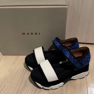 マルニ(Marni)のMARNI マルニ グリッターサンダル 38 希少 スニーカー(サンダル)