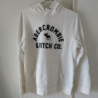 アバクロンビーアンドフィッチ(Abercrombie&Fitch)のアバクロ 白 パーカー(パーカー)