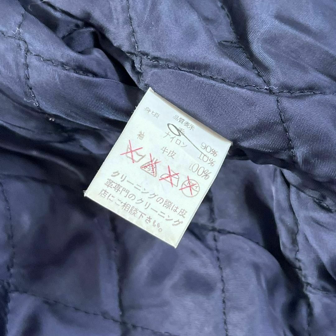 80s ジャパンヴィンテージ スタジャン paccino ワッペン 刺繍 袖革 メンズのジャケット/アウター(スタジャン)の商品写真