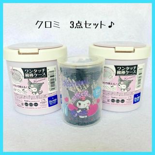 ダイソー(DAISO)の新品☆サンリオ ワンタッチ綿棒ケース 綿棒 まとめ売り セット セリア ダイソー(キャラクターグッズ)