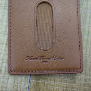 スリップオン Natural Tanned Leather レザー パスケース(その他)