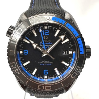 オメガ(OMEGA)のオメガ 腕時計 シーマスター プラネットオーシャン 600M 215.92.46.22.01.002 ディープブラック ブラック/ブルー 自動巻き Ft603111 美品・中古(腕時計(アナログ))