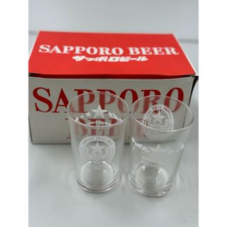 新品　未使用　サッポロビール  ビアグラス 6個 昭和レトロ(グラス/カップ)