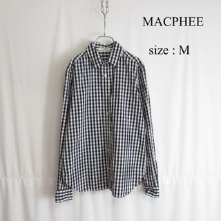 マカフィー(MACPHEE)のMACPHEE ギンガム チェック コットン シャツ トップス 38 カジュアル(シャツ/ブラウス(長袖/七分))