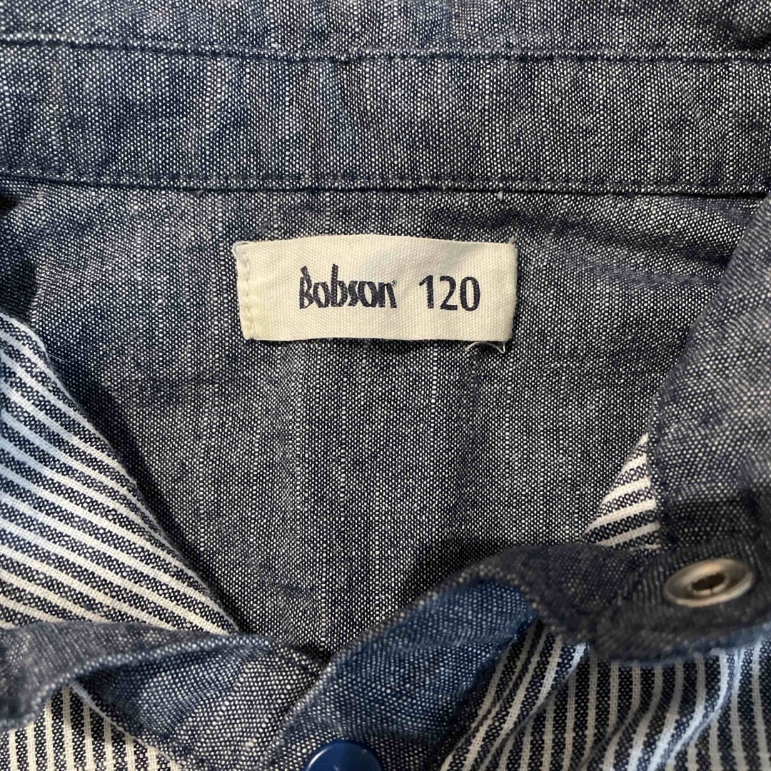 BOBSON(ボブソン)のボブソン　120センチ　シャツ　ワンピース キッズ/ベビー/マタニティのキッズ服女の子用(90cm~)(ワンピース)の商品写真