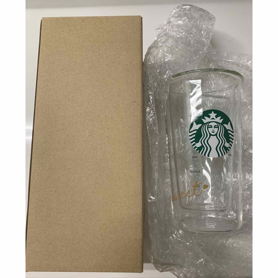 Starbucks(スターバックス)のスターバックス バレンタイン2023  耐熱ダブルウォールグラス355ml インテリア/住まい/日用品のキッチン/食器(グラス/カップ)の商品写真