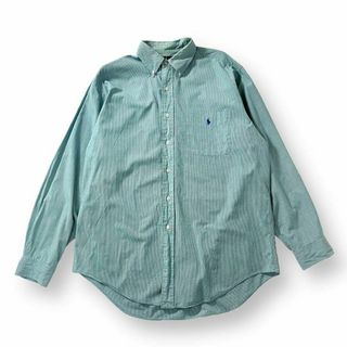 ポロラルフローレン(POLO RALPH LAUREN)の90s ラルフローレン ヤーマウス ボタンダウンシャツ 長袖 チェックシャツ(Tシャツ/カットソー(七分/長袖))