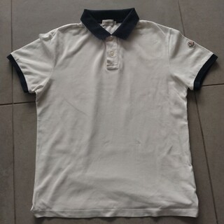 モンクレール(MONCLER)のMONCLERポロシャツM/白(Tシャツ/カットソー(半袖/袖なし))