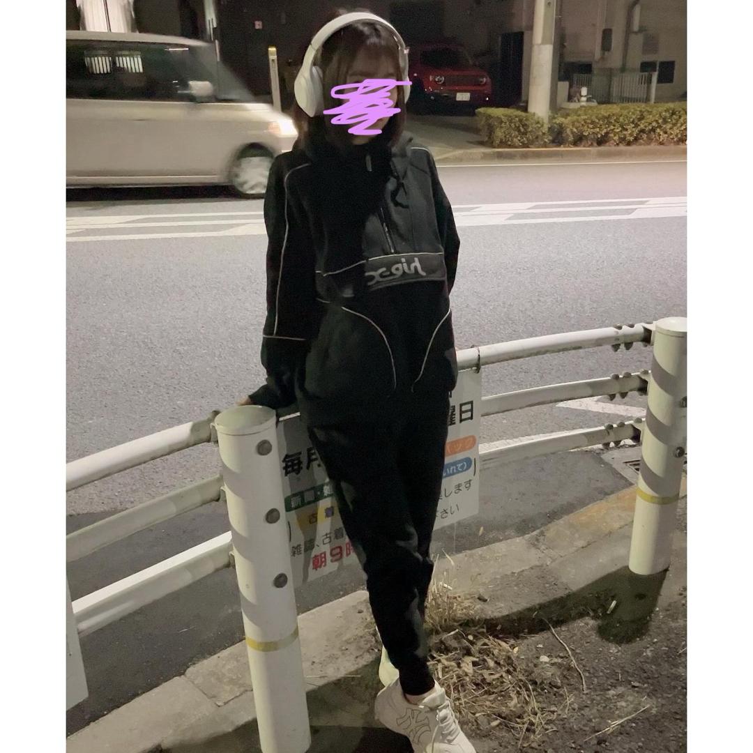 X-girl SWEAT ANORAK DRESS レディースのトップス(トレーナー/スウェット)の商品写真