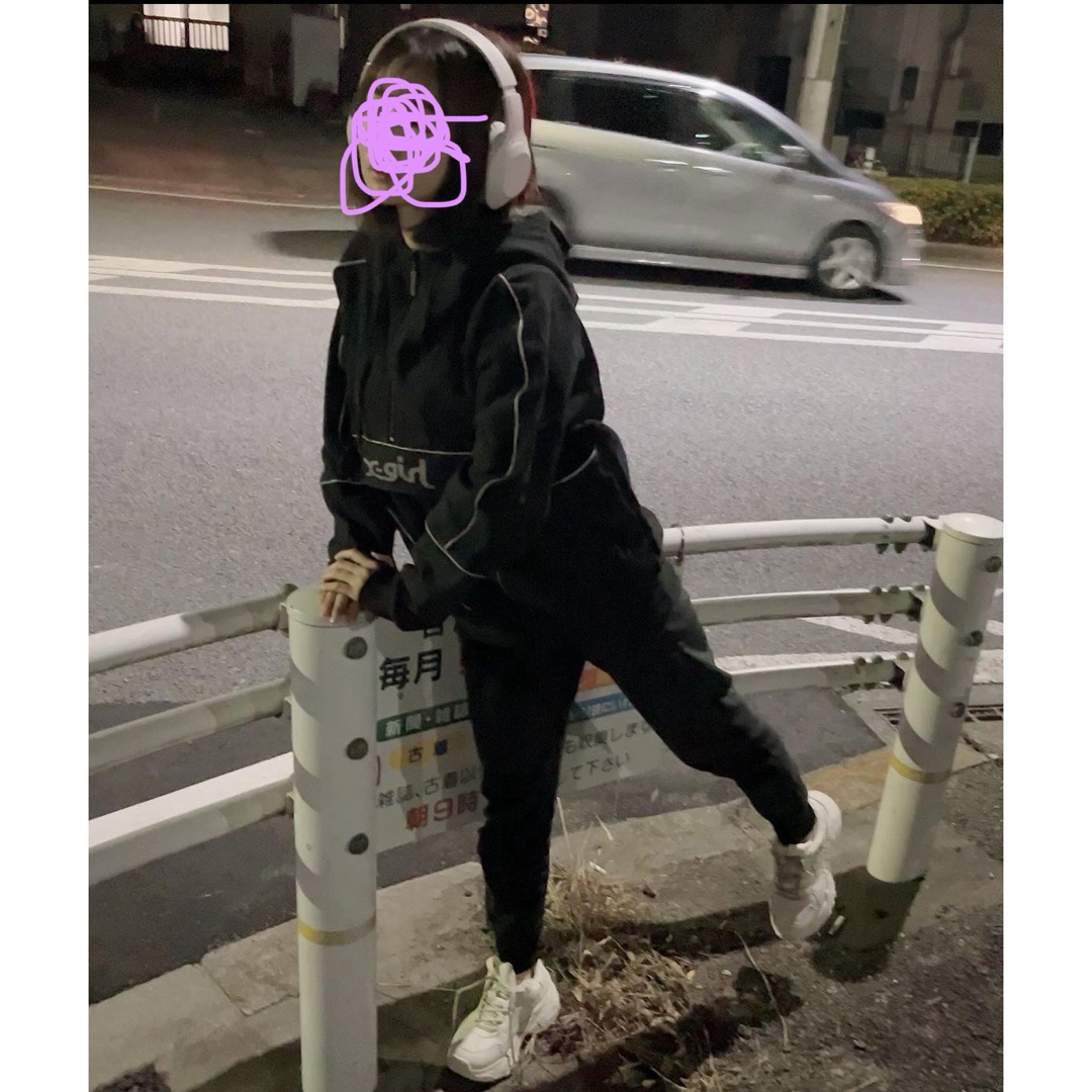 X-girl SWEAT ANORAK DRESS レディースのトップス(トレーナー/スウェット)の商品写真