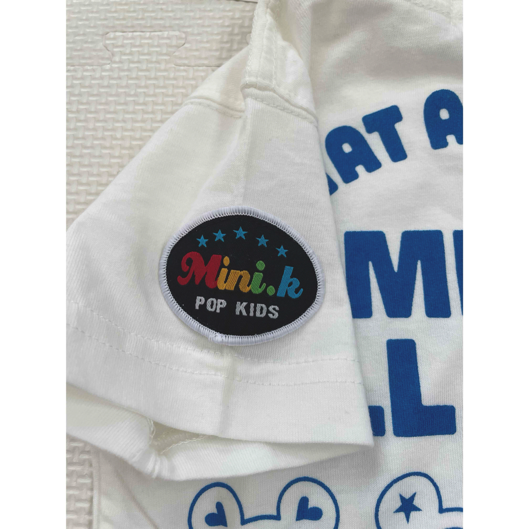 MINI-K(ミニケー)のMINI-K キッズ Tシャツ 100 白 キッズ/ベビー/マタニティのキッズ服男の子用(90cm~)(Tシャツ/カットソー)の商品写真