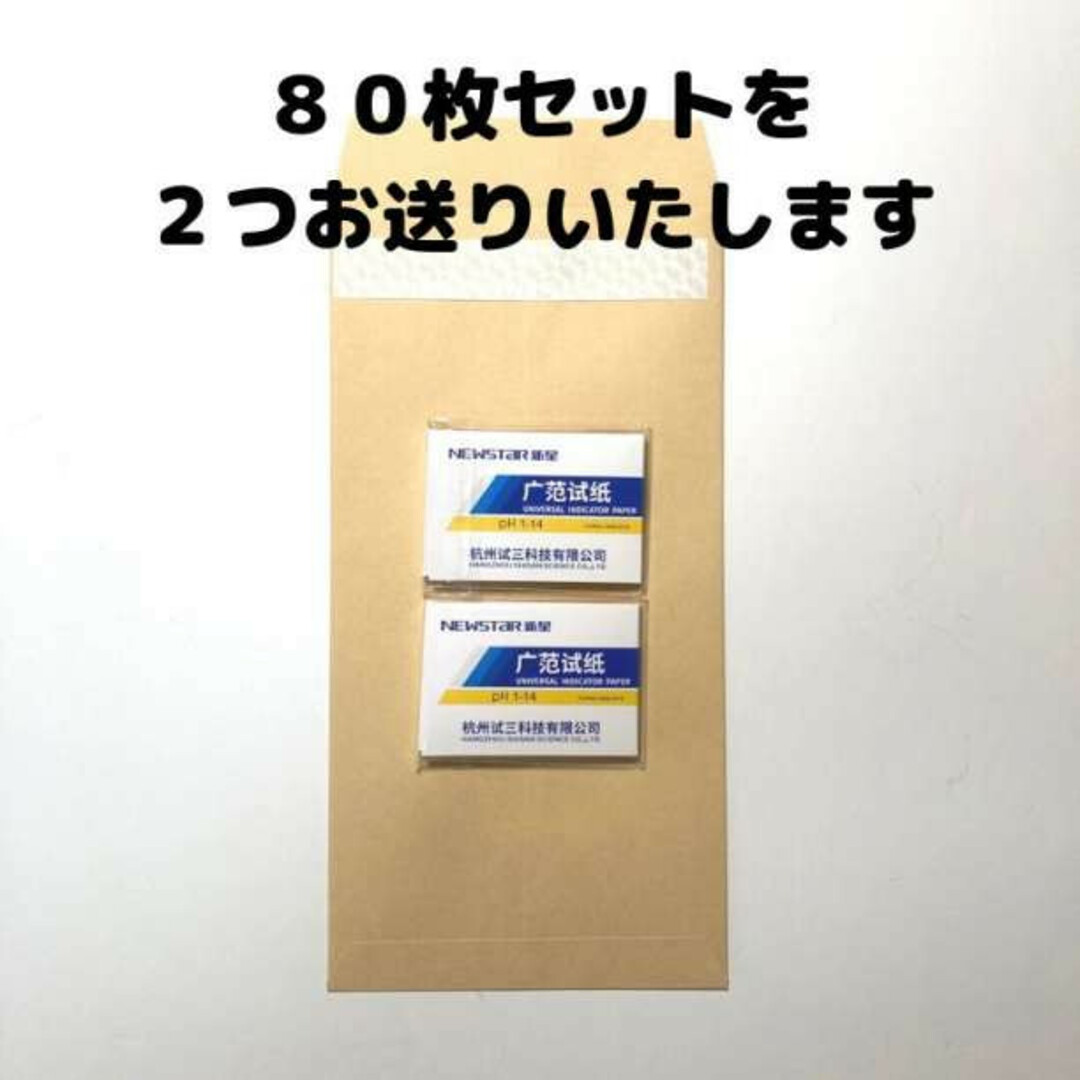 pH試験紙 リトマス試験紙 ペーハー試験紙 PH1-14 溶液テスト 水質検査 インテリア/住まい/日用品の文房具(その他)の商品写真