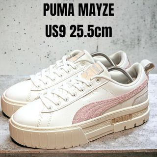 プーマ(PUMA)のPUMA MAYZE プーマ メイズ 25.5cm 厚底スニーカー ホワイト(スニーカー)